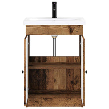 Badkamermeubelset Oud hout 56 x 37,5 x 81 cm Bewerkt hout