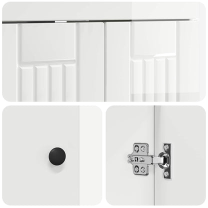 Badkamermeubelset Hoogglans Wit 78,5 x 37,5 x 81 cm