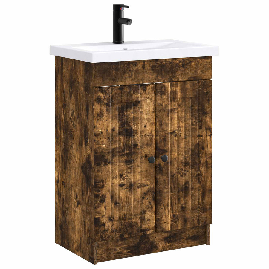 Badkamermeubelset Gerookt eiken 78,5 x 37,5 x 81 cm
