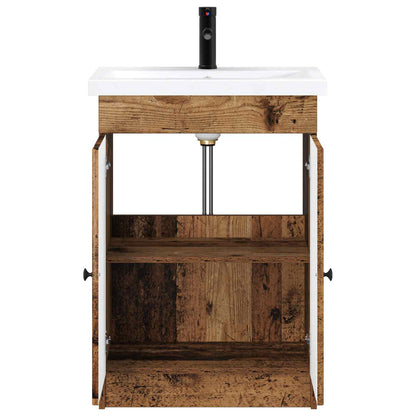 Badkamermeubelset Oud hout 78,5 x 37,5 x 81 cm Bewerkt hout