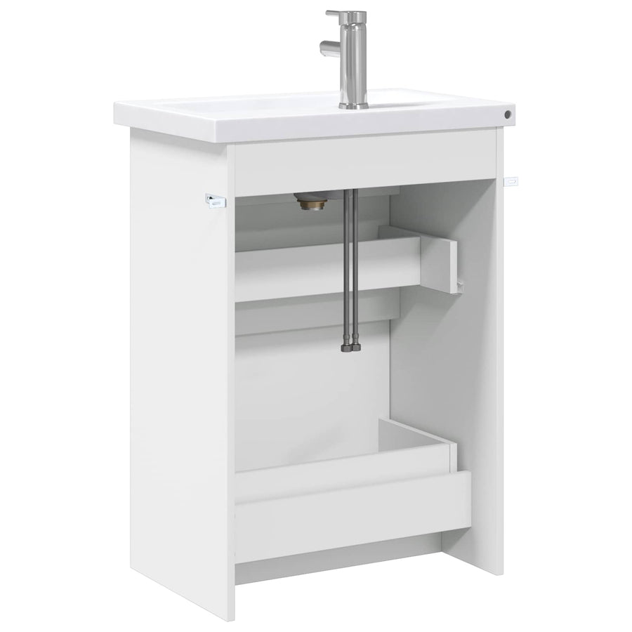 Badkamermeubelset Wit 61 x 40 x 84,5 cm Bewerkt hout