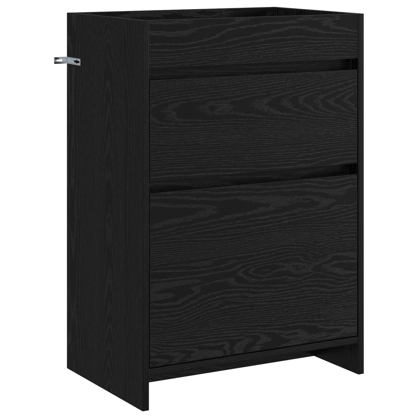 Badkamermeubelset Zwart eiken 61 x 40 x 84,5 cm Bewerkt hout