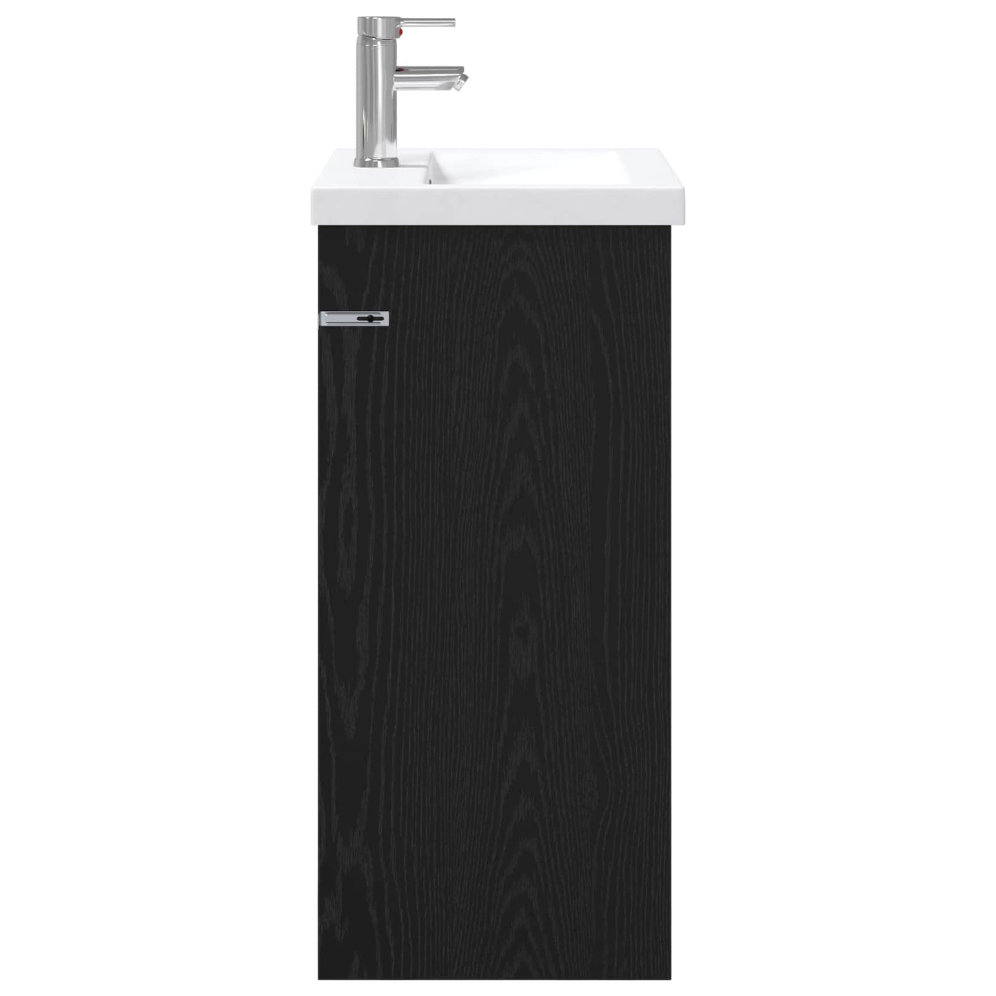 Badkamermeubelset Zwart eiken 61 x 40 x 84,5 cm Bewerkt hout