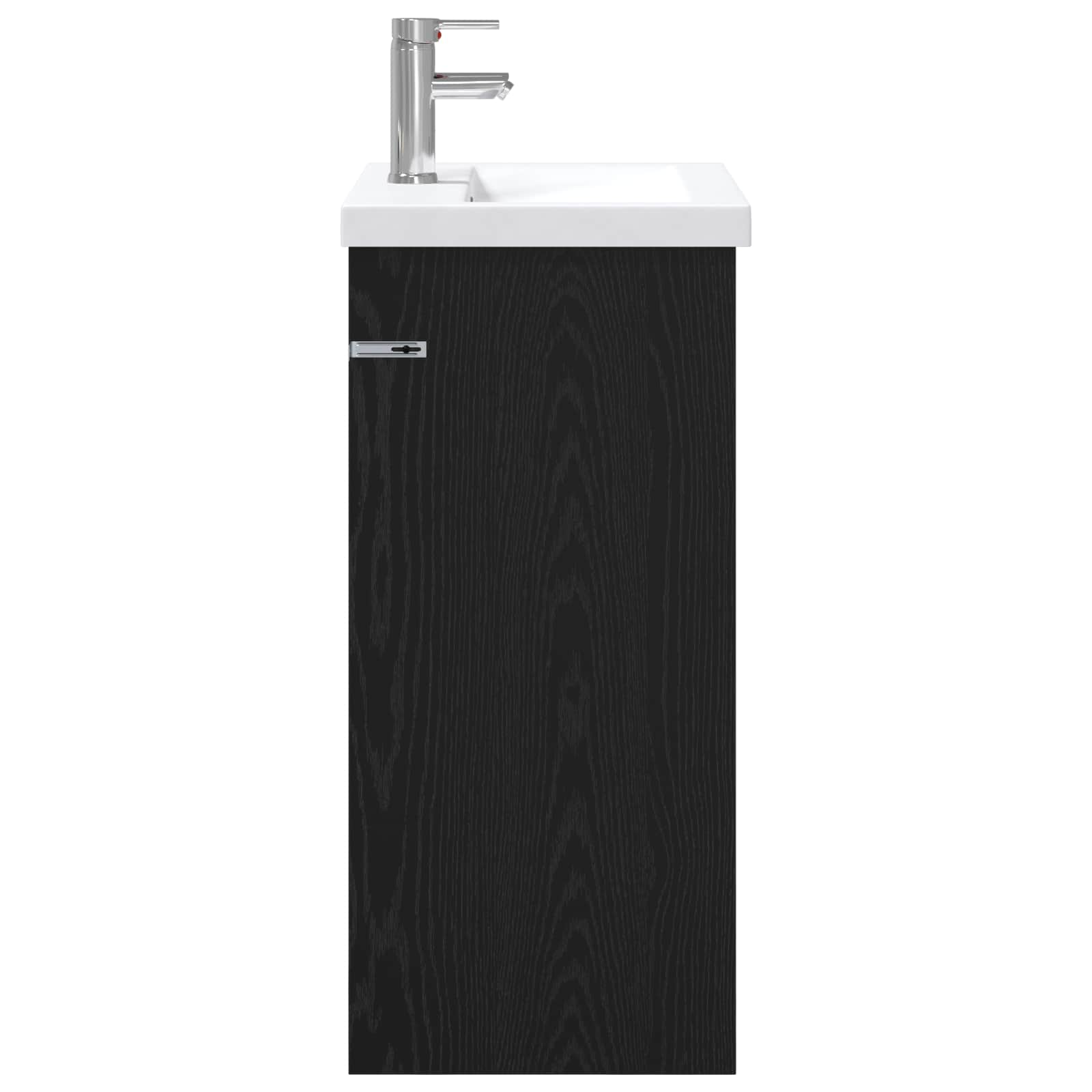 Badkamermeubelset Zwart eiken 61 x 40 x 84,5 cm Bewerkt hout