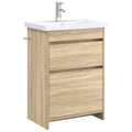 Badkamermeubelset Sonoma Eiken 61 x 40 x 84,5 cm Bewerkt hout