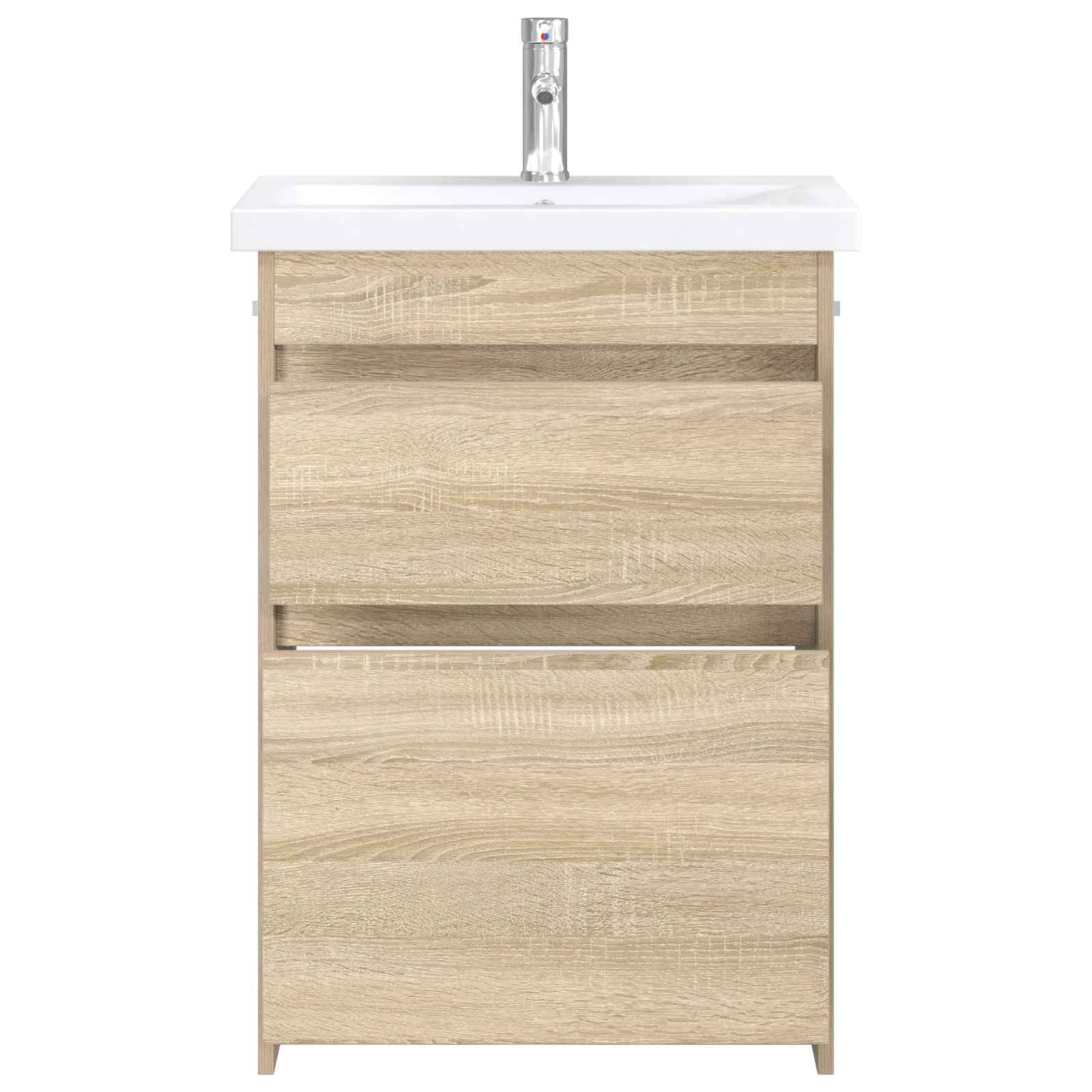 Badkamermeubelset Sonoma Eiken 61 x 40 x 84,5 cm Bewerkt hout