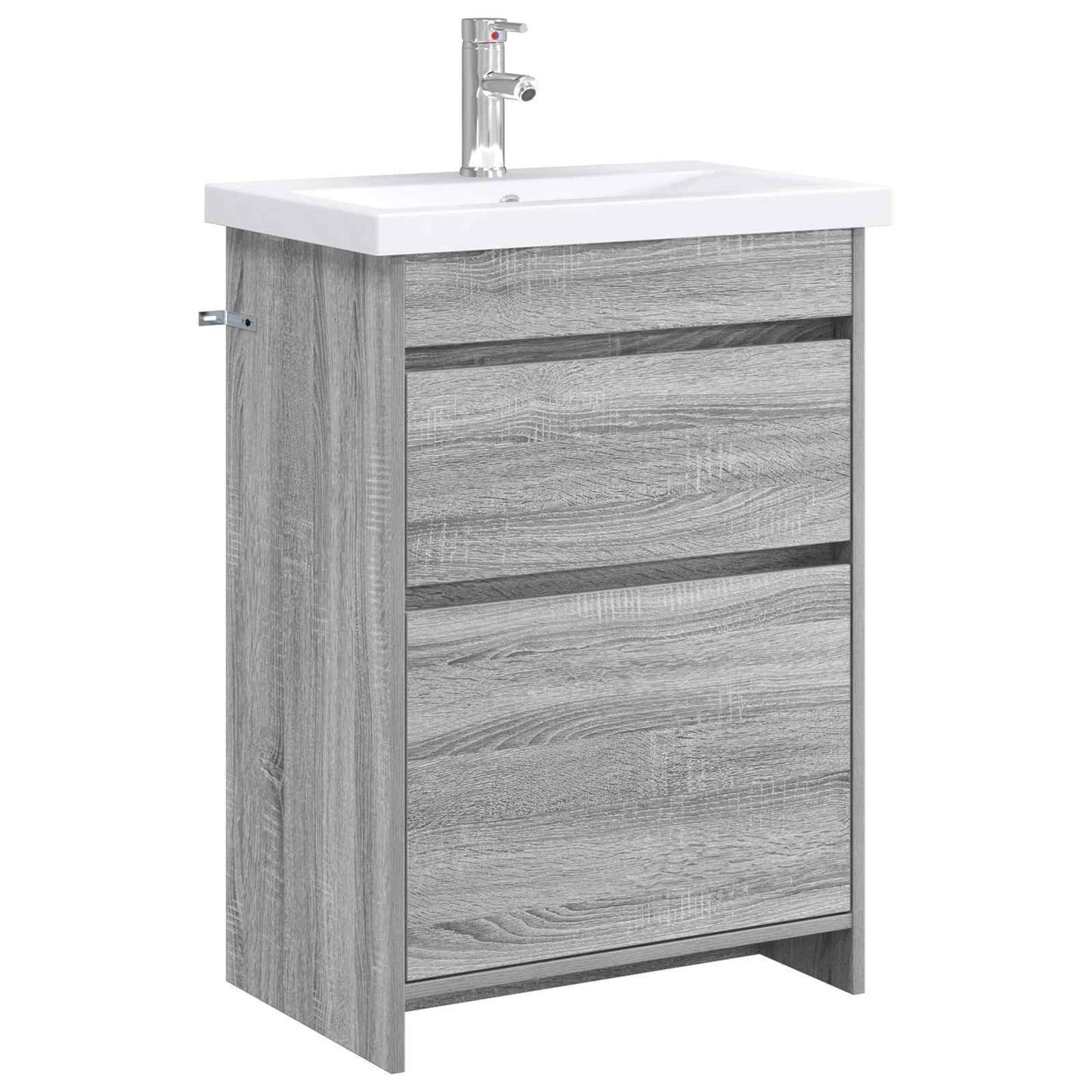 Badkamermeubelset Grijs Sonoma 61 x 40 x 84,5 cm Bewerkt hout