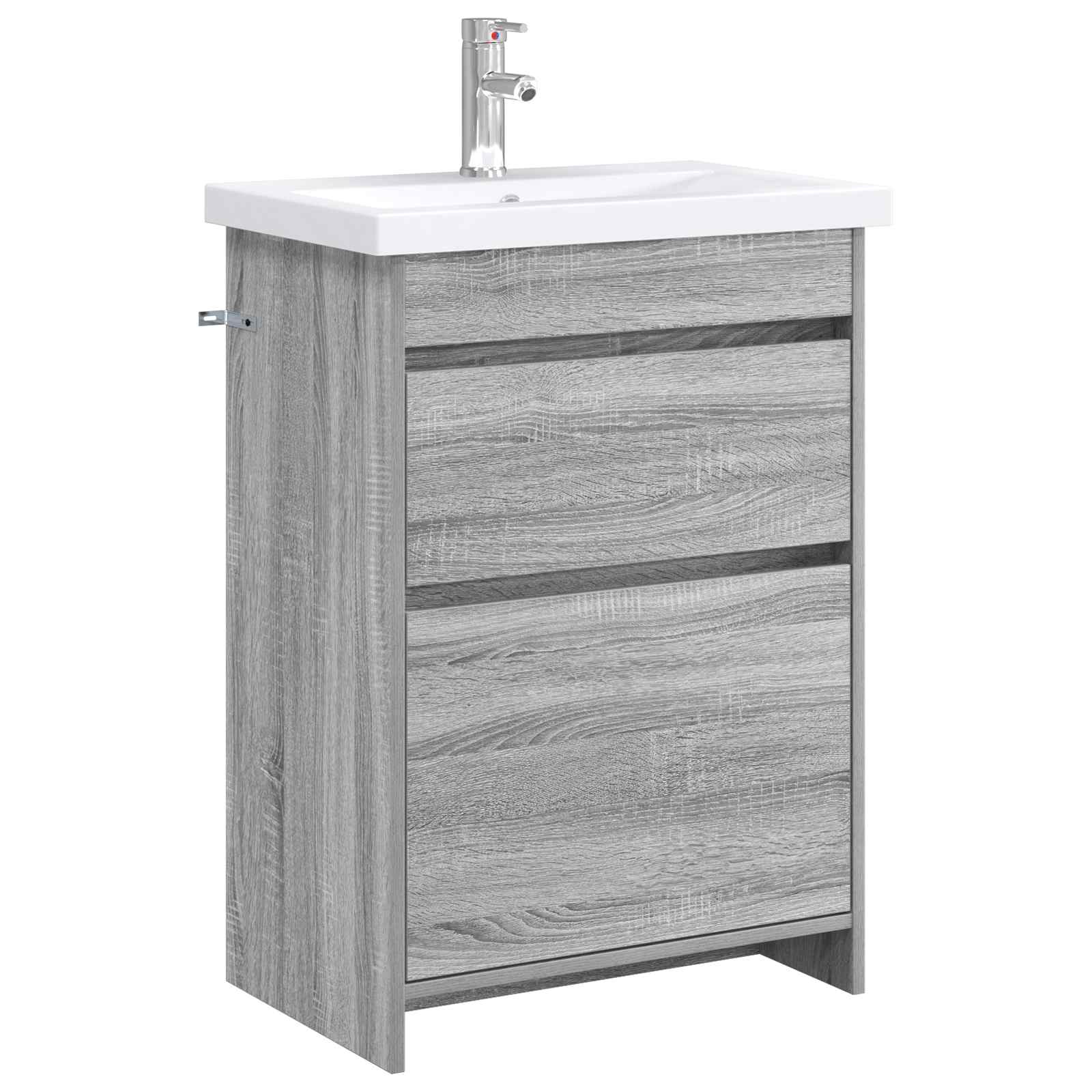 Badkamermeubelset Grijs Sonoma 61 x 40 x 84,5 cm Bewerkt hout