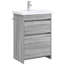 Badkamermeubelset Grijs Sonoma 61 x 40 x 84,5 cm Bewerkt hout
