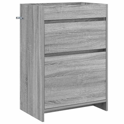 Badkamermeubelset Grijs Sonoma 61 x 40 x 84,5 cm Bewerkt hout