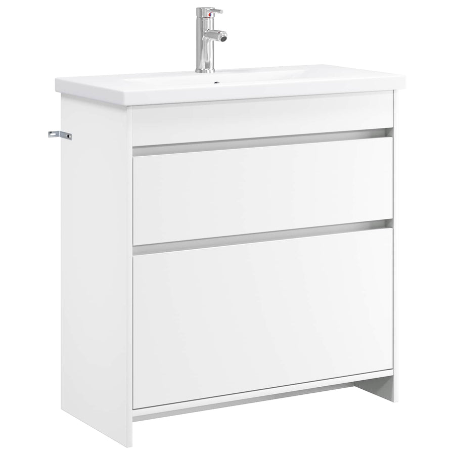 Badkamermeubelset Wit 81 x 40 x 84,5 cm Bewerkt hout