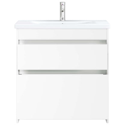 Badkamermeubelset Wit 81 x 40 x 84,5 cm Bewerkt hout