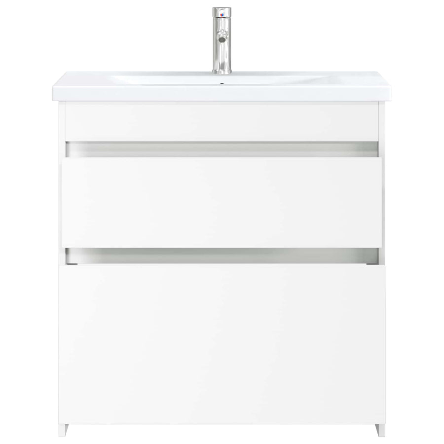 Badkamermeubelset Wit 81 x 40 x 84,5 cm Bewerkt hout