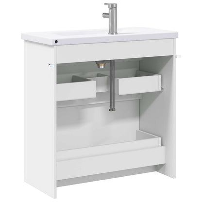 Badkamermeubelset Wit 81 x 40 x 84,5 cm Bewerkt hout