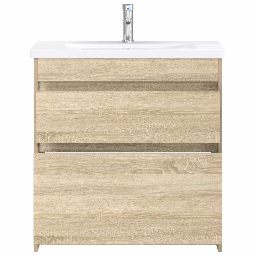 Badkamermeubelset Sonoma Eiken 81 x 40 x 84,5 cm Bewerkt hout