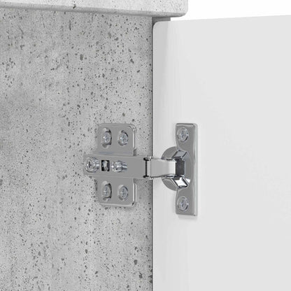 Badkamermeubelset Betongrijs 81 x 40 x 84,5 cm Bewerkt hout