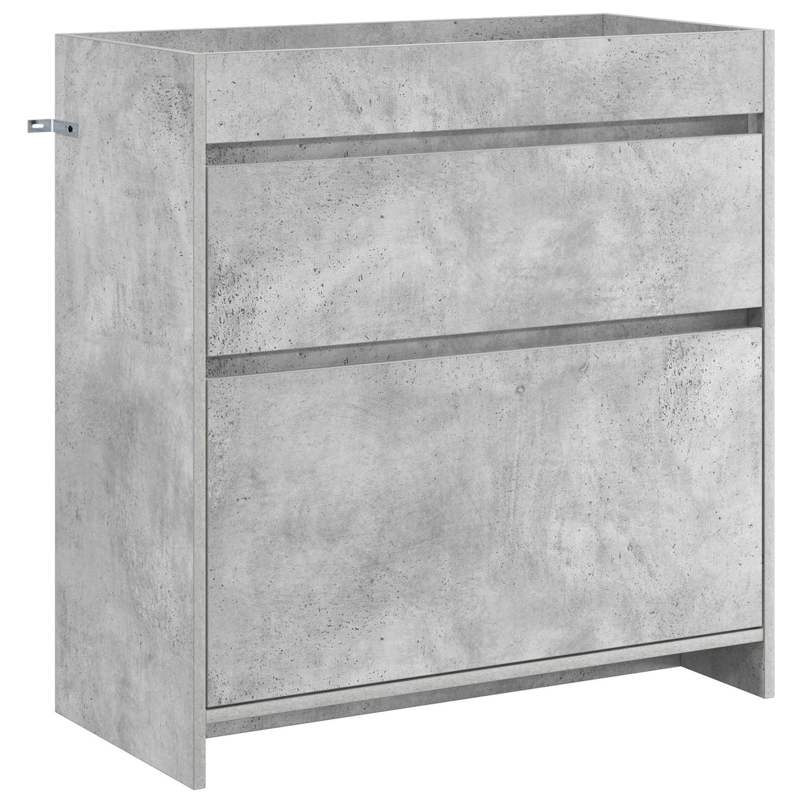 Badkamermeubelset Betongrijs 81 x 40 x 84,5 cm Bewerkt hout