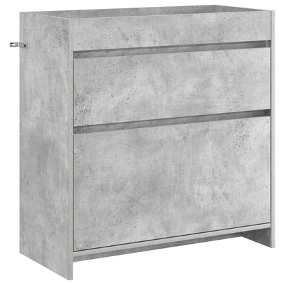 Badkamermeubelset Betongrijs 81 x 40 x 84,5 cm Bewerkt hout