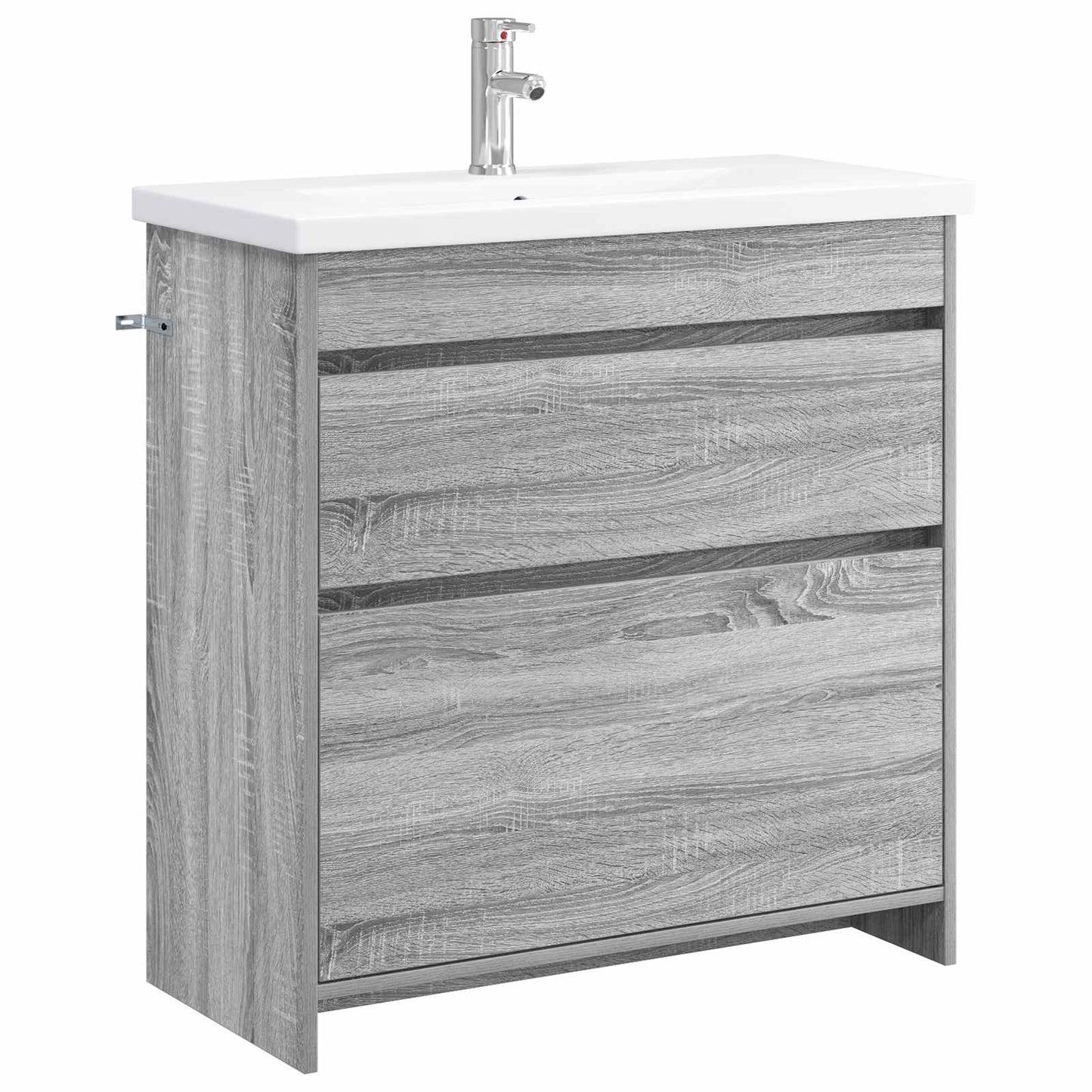 Badkamermeubelset Grijs Sonoma 81 x 40 x 84,5 cm Bewerkt hout