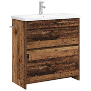 Badkamermeubelset 81x40x84,5 cm oud hout