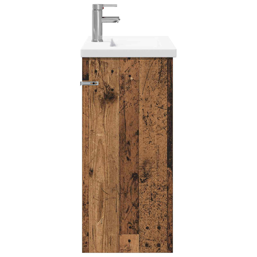 Badkamermeubelset Oud hout 81 x 40 x 84,5 cm Bewerkt hout