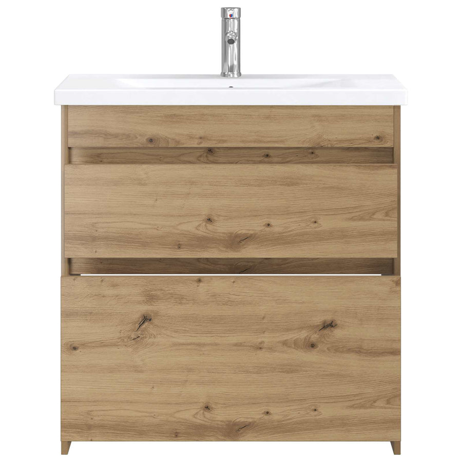 Badkamermeubelset Artisanaal eiken 81 x 40 x 84,5 cm