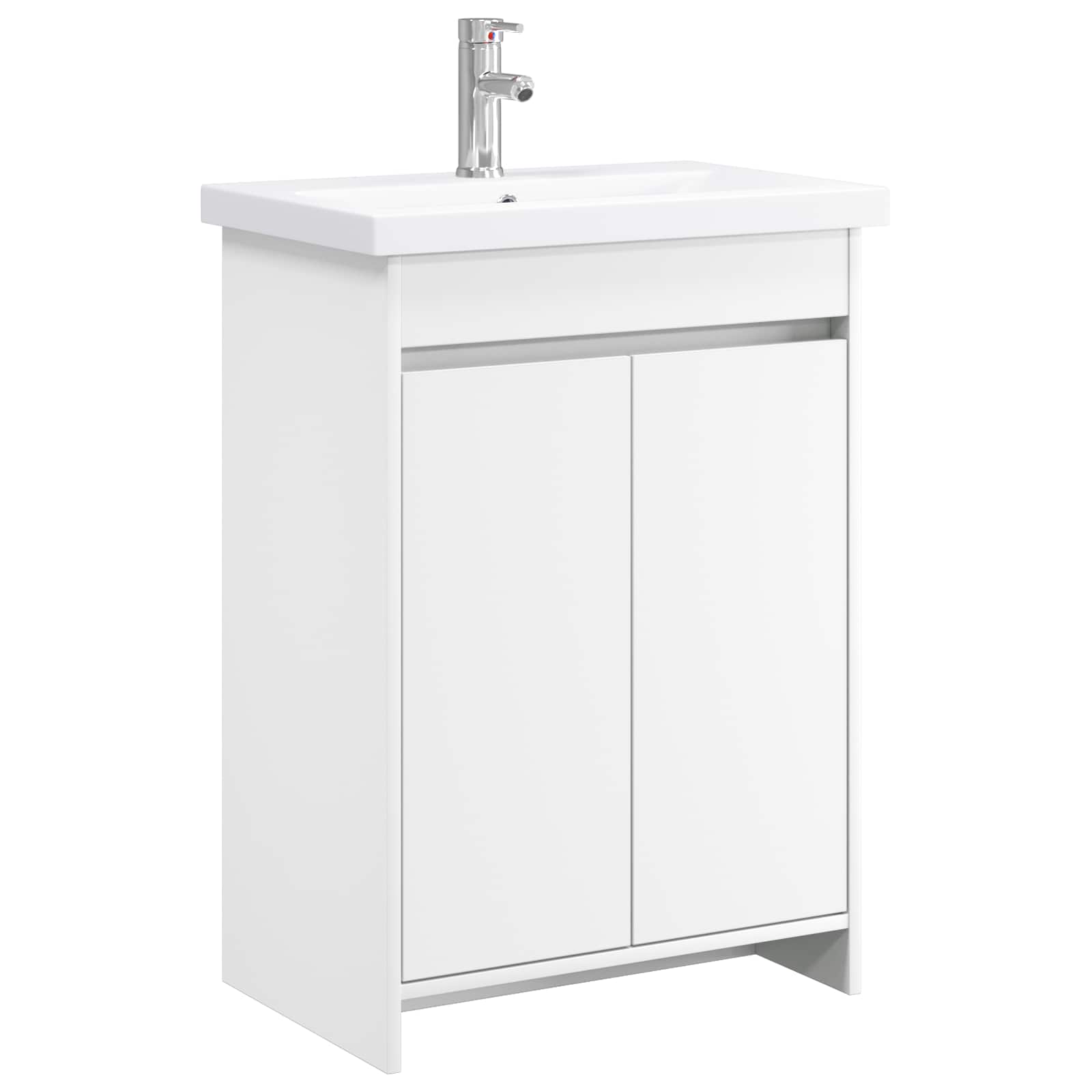 Badkamermeubelset Wit 61 x 40 x 84,5 cm Bewerkt hout