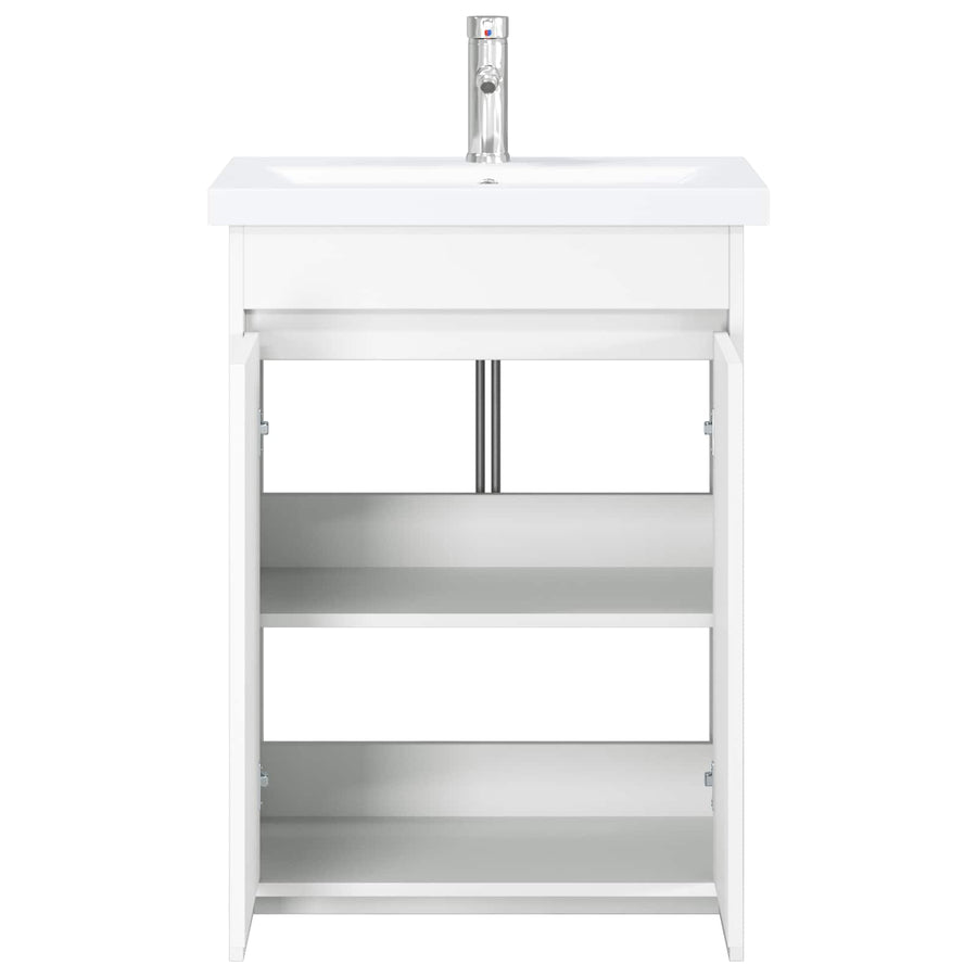 Badkamermeubelset Wit 61 x 40 x 84,5 cm Bewerkt hout