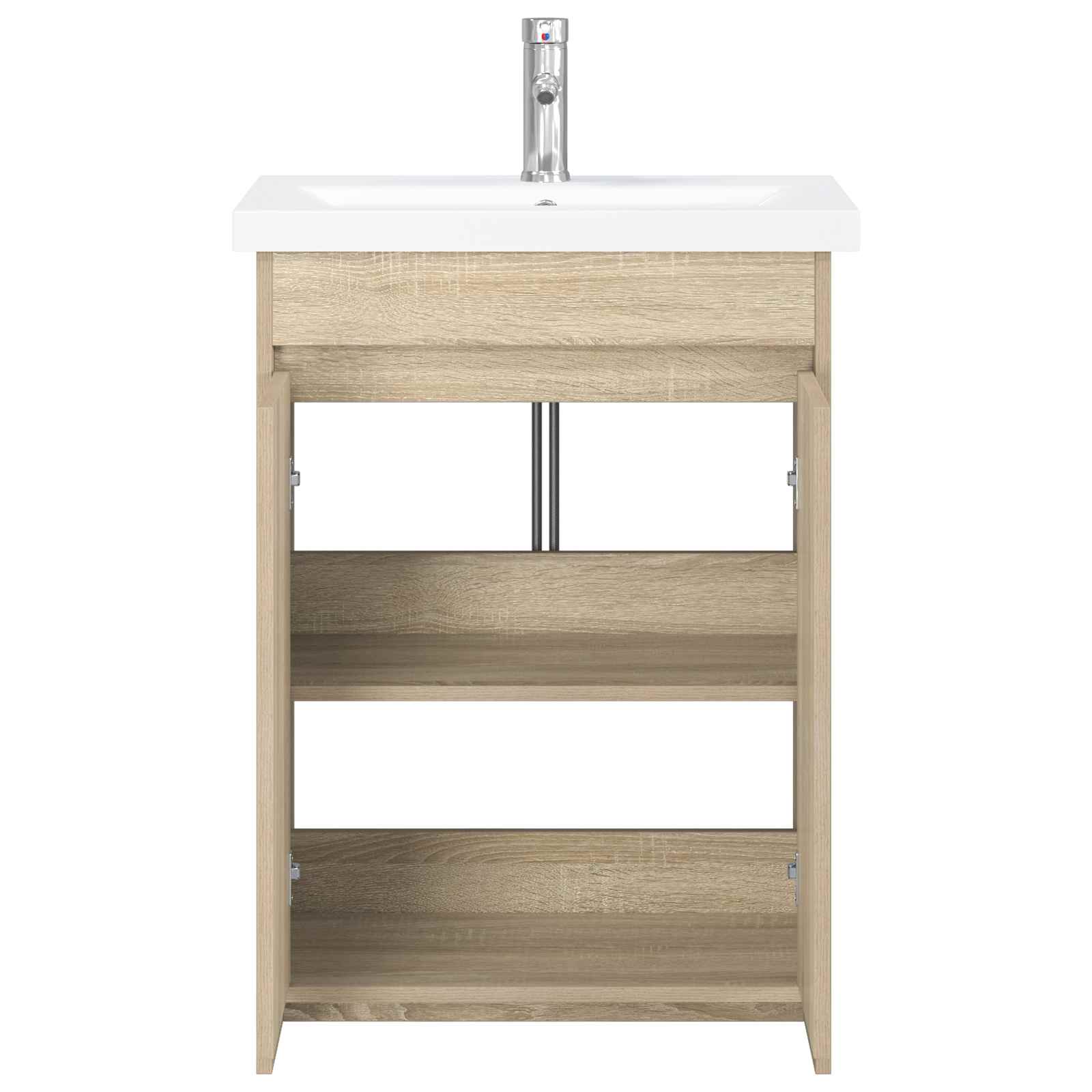 Badkamermeubelset Sonoma Eiken 61 x 40 x 84,5 cm Bewerkt hout