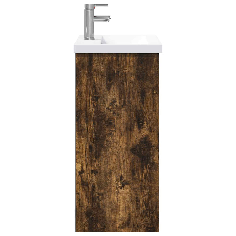Badkamermeubelset Gerookt eiken 61 x 40 x 84,5 cm Bewerkt hout