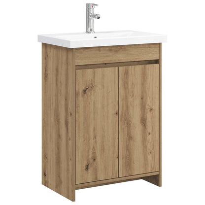 Badkamermeubelset Artisanaal eiken 61 x 40 x 84,5 cm