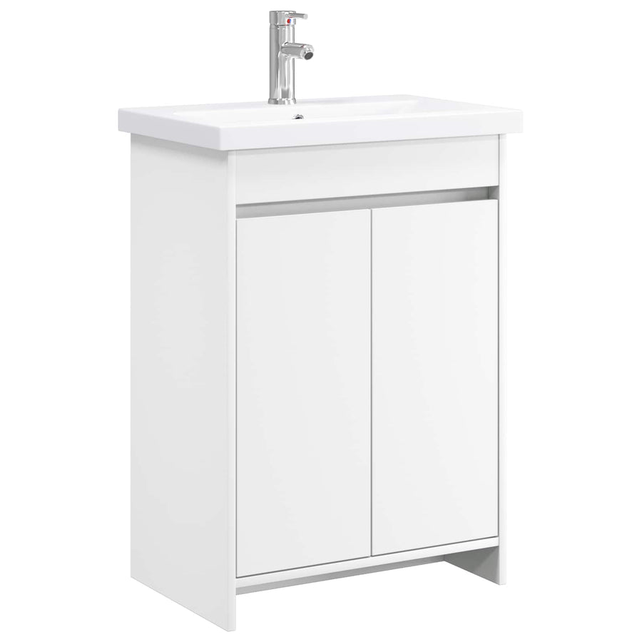 Badkamermeubelset Wit 81 x 40 x 84,5 cm Bewerkt hout