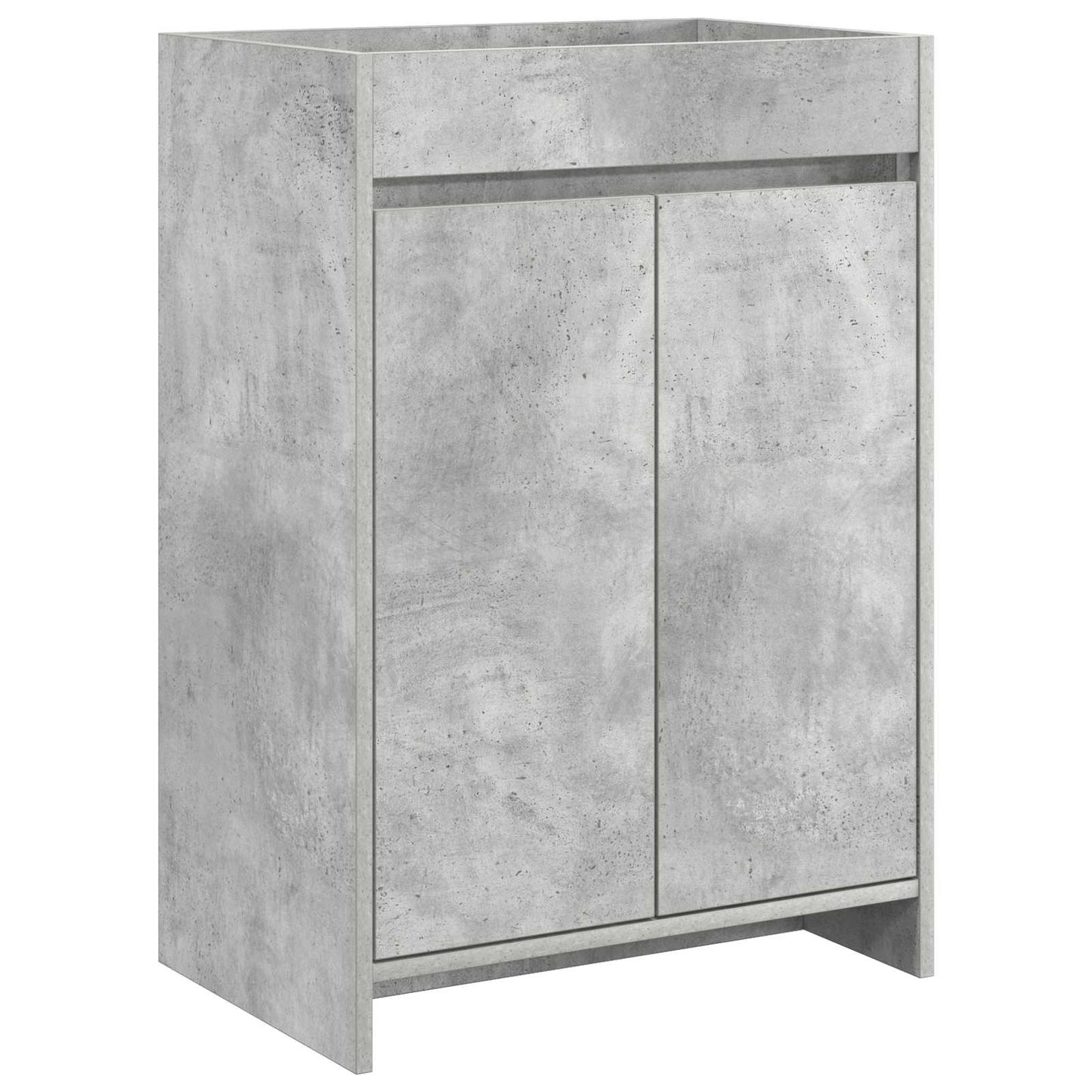 Badkamermeubelset Betongrijs 81 x 40 x 84,5 cm Bewerkt hout