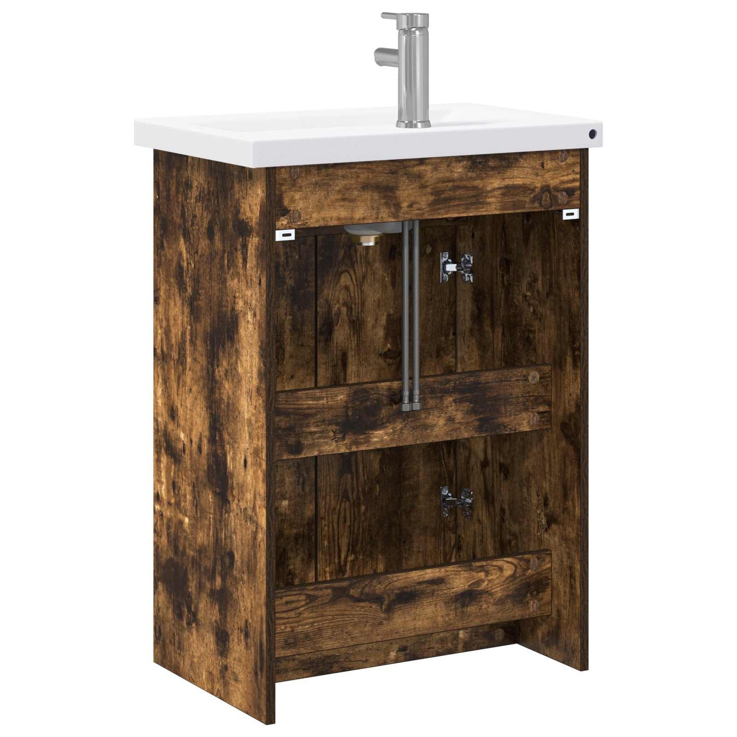 Badkamermeubelset Gerookt eiken 81 x 40 x 84,5 cm Bewerkt hout