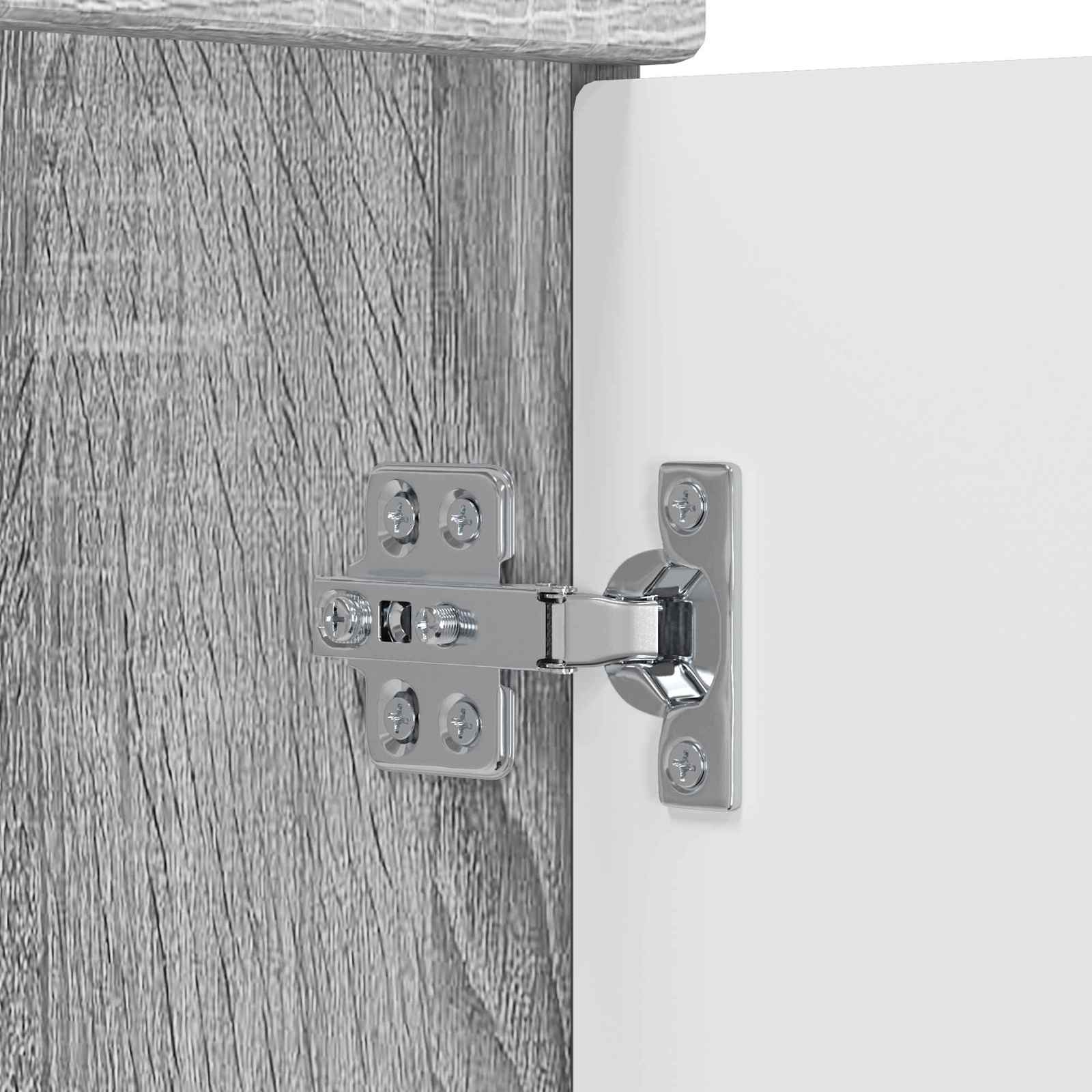 Badkamermeubelset Grijs Sonoma 81 x 40 x 84,5 cm Bewerkt hout