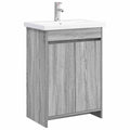 Badkamermeubelset Grijs Sonoma 81 x 40 x 84,5 cm Bewerkt hout