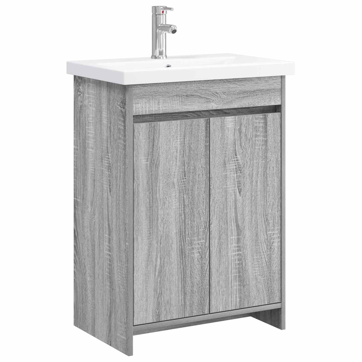 Badkamermeubelset Grijs Sonoma 81 x 40 x 84,5 cm Bewerkt hout