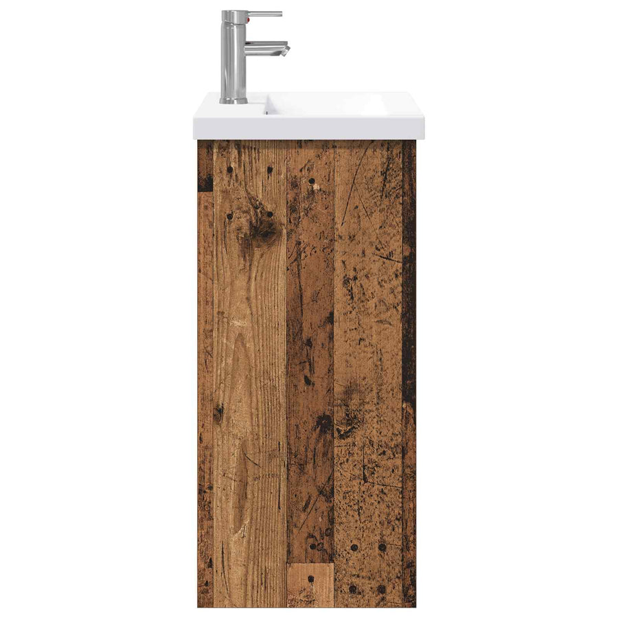 Badkamermeubelset Oud hout 81 x 40 x 84,5 cm Bewerkt hout