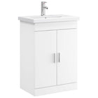 Badkamermeubelset 61x40x84,5 cm wit bewerkt hout
