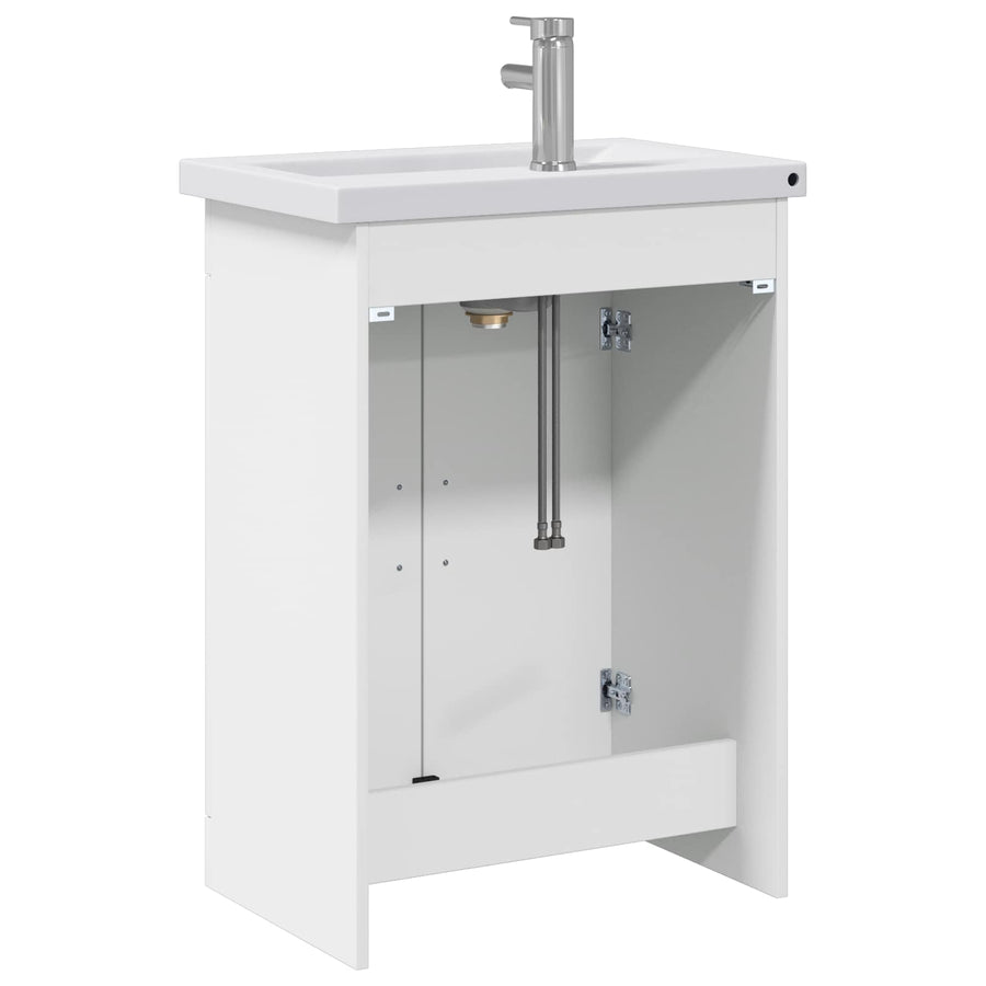 Badkamermeubelset Wit 61 x 40 x 84,5 cm Bewerkt hout