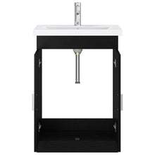 Badkamermeubelset Zwart eiken 61 x 40 x 84,5 cm Bewerkt hout