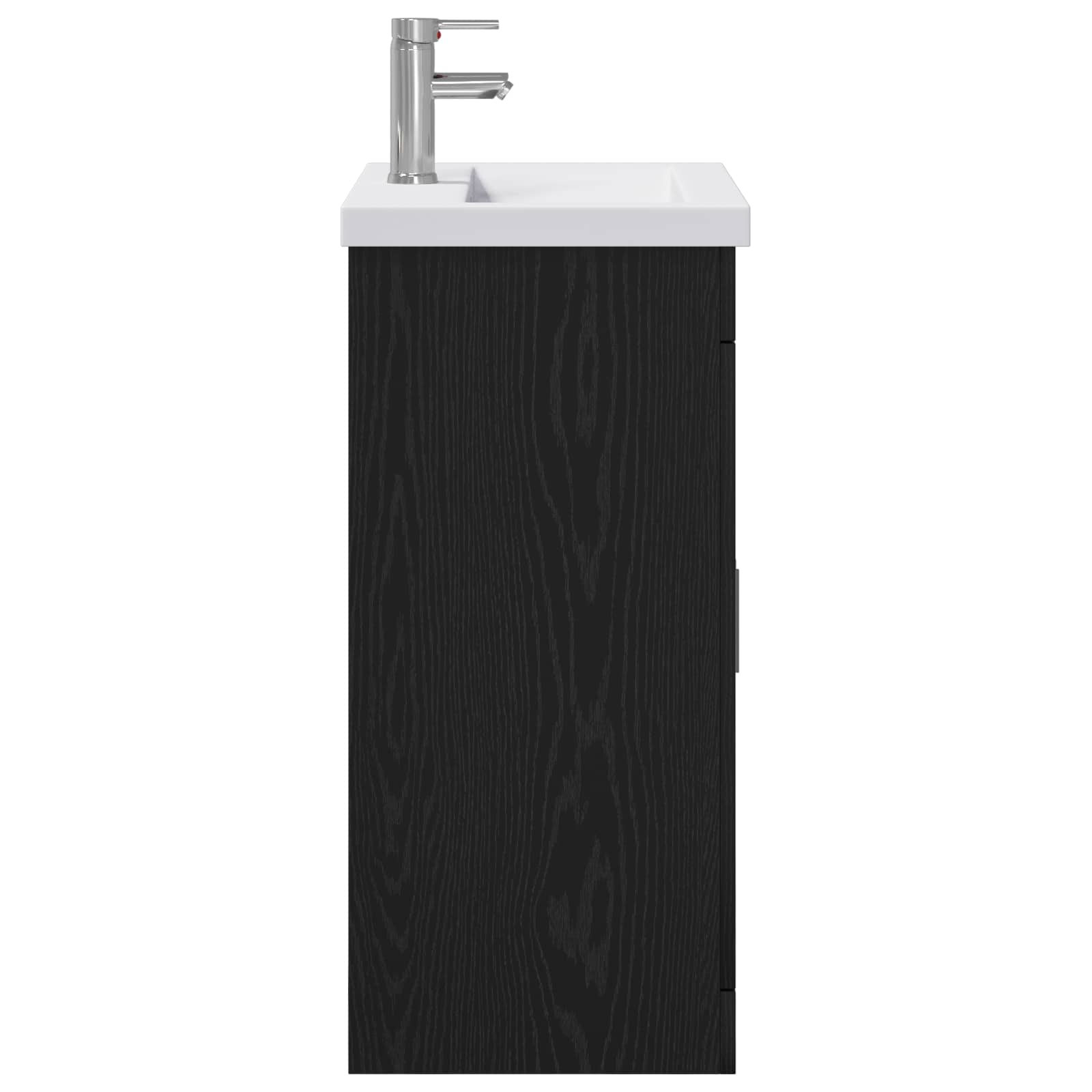 Badkamermeubelset Zwart eiken 61 x 40 x 84,5 cm Bewerkt hout