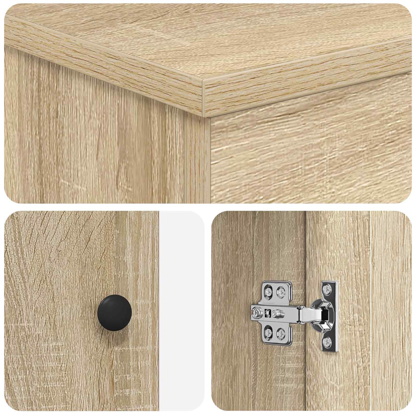 Badkamermeubelset Sonoma Eiken 61 x 40 x 84,5 cm Bewerkt hout
