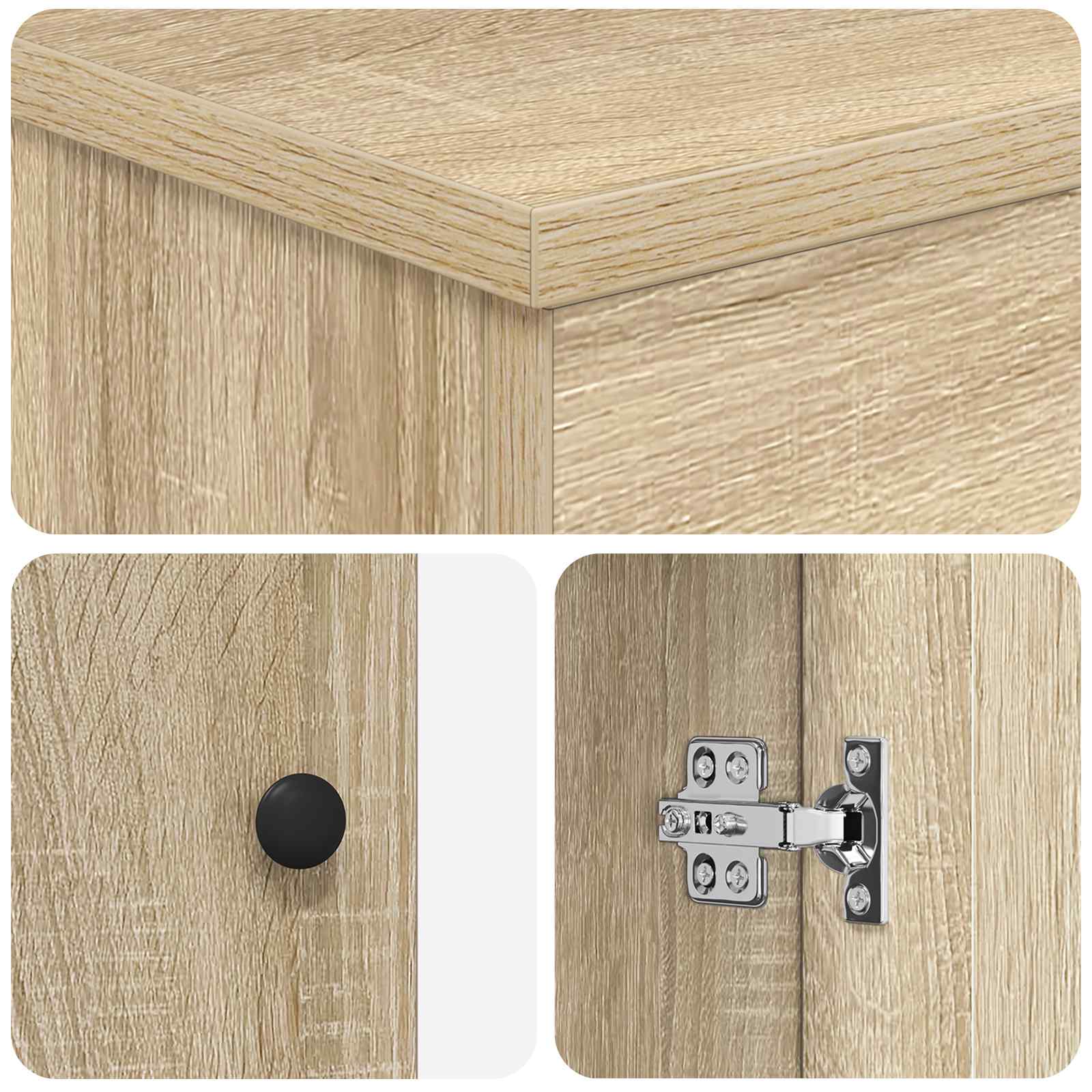 Badkamermeubelset Sonoma Eiken 61 x 40 x 84,5 cm Bewerkt hout