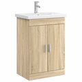 Badkamermeubelset Sonoma Eiken 61 x 40 x 84,5 cm Bewerkt hout