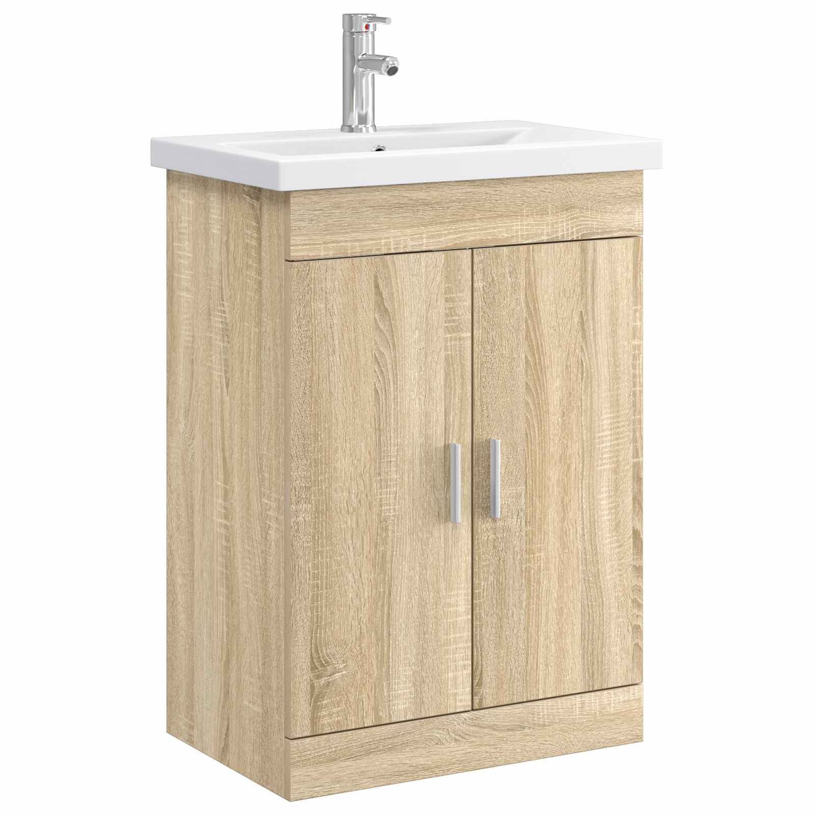 Badkamermeubelset Sonoma Eiken 61 x 40 x 84,5 cm Bewerkt hout