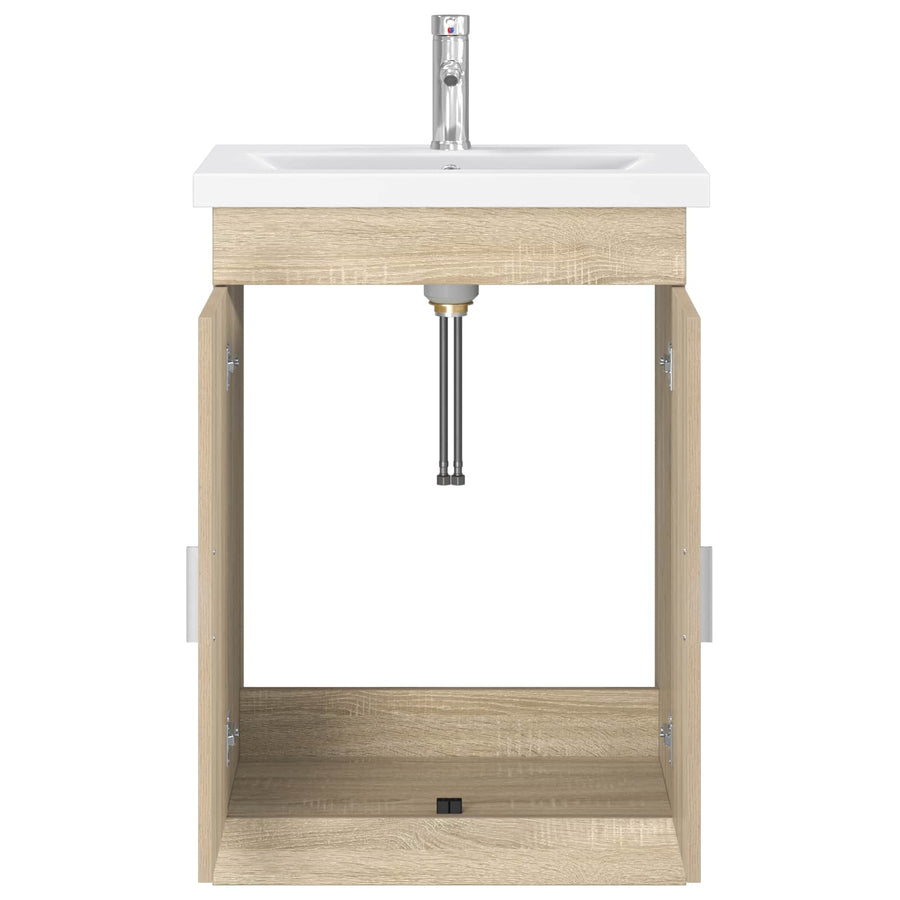 Badkamermeubelset Sonoma Eiken 61 x 40 x 84,5 cm Bewerkt hout