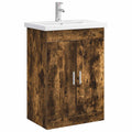 Badkamermeubelset Gerookt eiken 61 x 40 x 84,5 cm Bewerkt hout