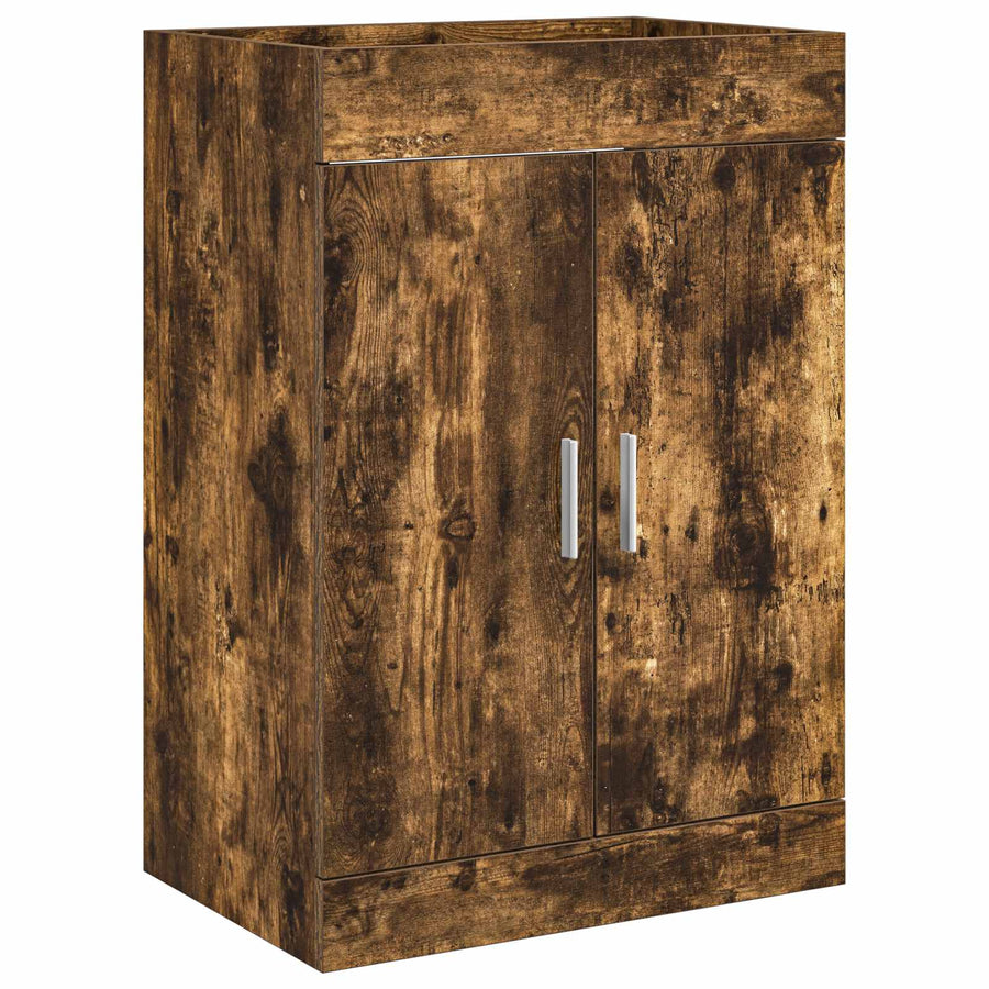 Badkamermeubelset Gerookt eiken 61 x 40 x 84,5 cm Bewerkt hout