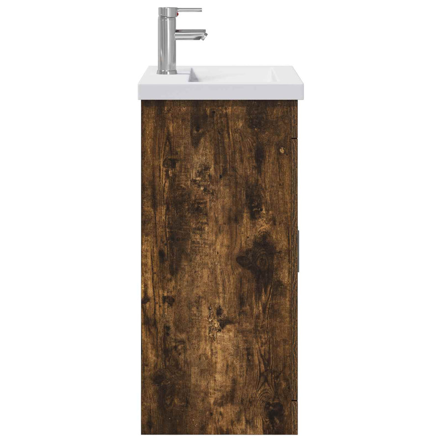 Badkamermeubelset Gerookt eiken 61 x 40 x 84,5 cm Bewerkt hout